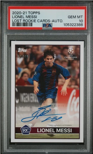 Carta de Messi firmada PSA 10